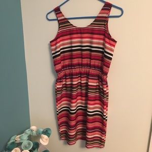 Loft petites striped dress size zero